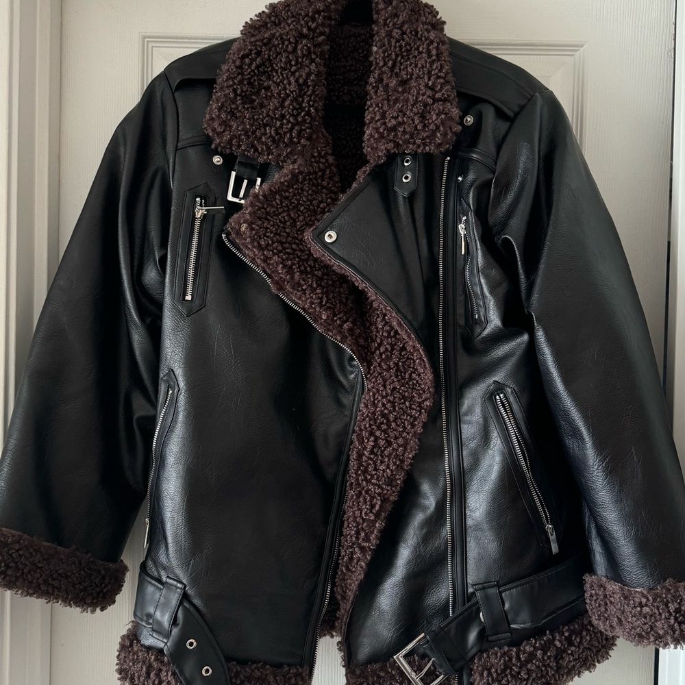 WeWoreWhat Oversized Moto Jacket